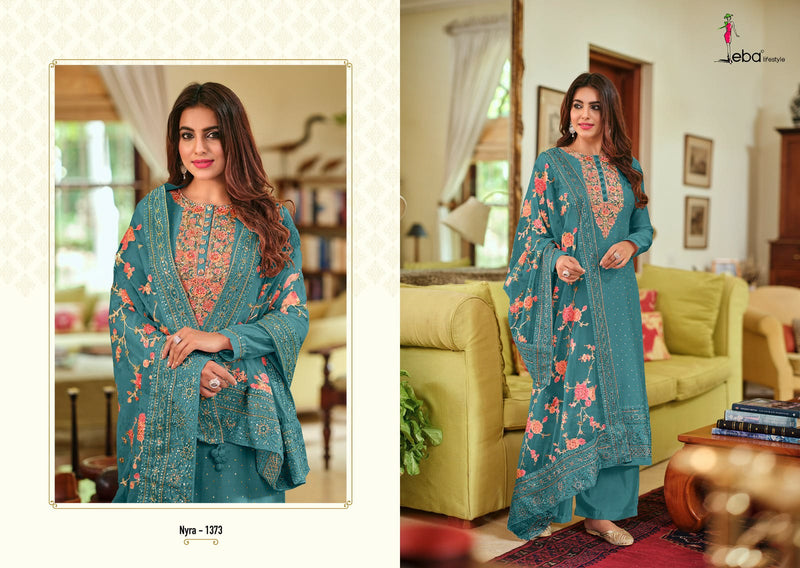 Eba Lifestyle Nyra Vol 3 Hit List Viscose Silk With Heavy Embroidery Designer Suits