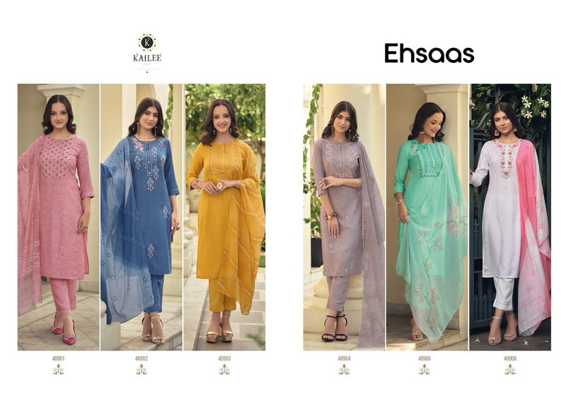 Kalki Fashion Ehsaas Fancy Fabrics With Beautiful Hand Work Designer Kurti