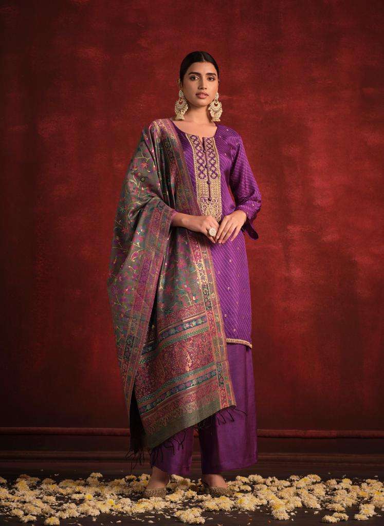 Varsha Ekani Viscose Printed Embroidered Designer Party Wear Suit Collection