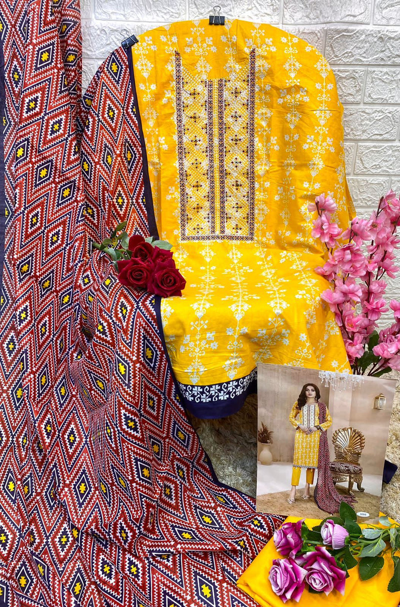 Hala Ezra Vol 1 Cambric Cotton Heavy Self Embroidery Work Fancy Salwar Kameez