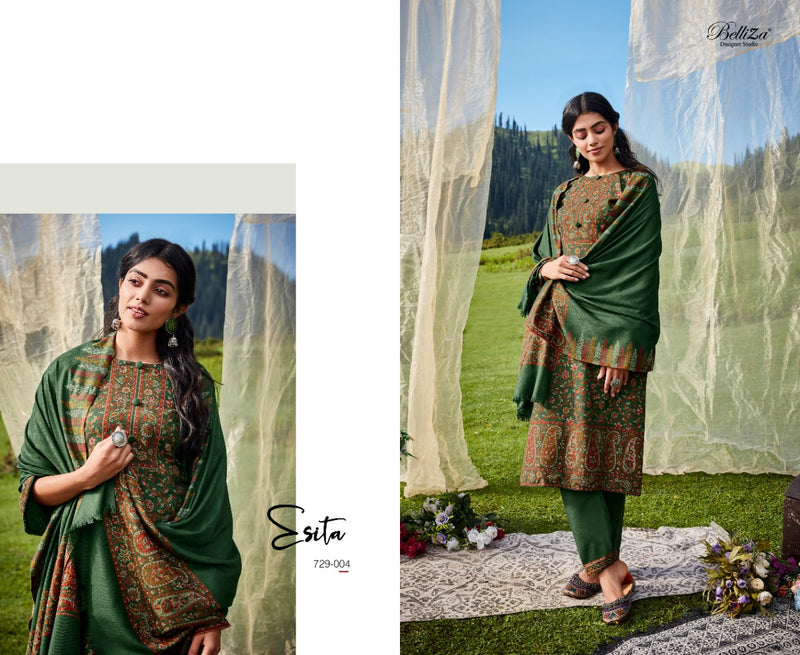 Belliza Designer Studio Faariah Pashmina Jacquard Winter Wear Suit Collection