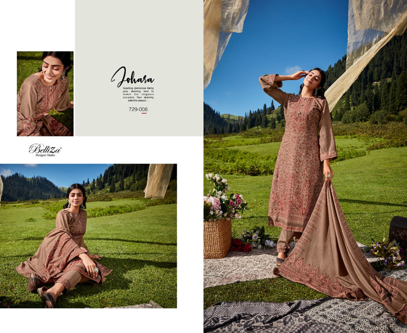 Belliza Designer Studio Faariah Pashmina Jacquard Winter Wear Suit Collection