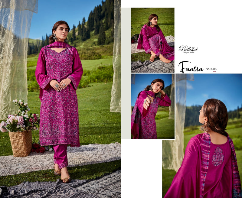 Belliza Designer Studio Faariah Pashmina Jacquard Winter Wear Suit Collection