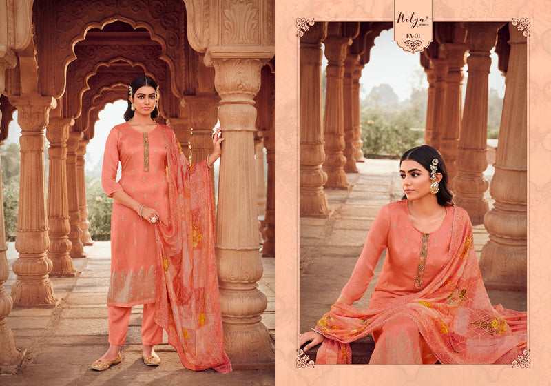 Nitya Falak Jacquard Fancy Designer Treditional Wear Suit Collection