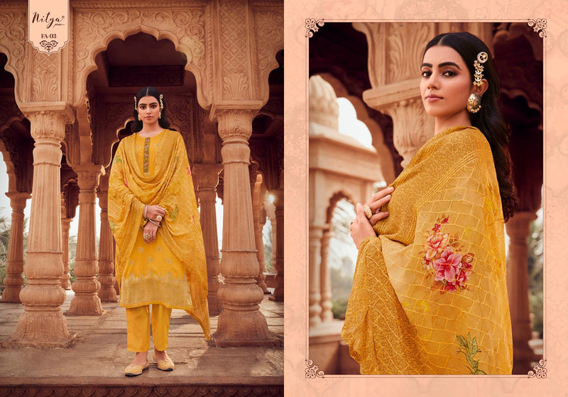 Nitya Falak Jacquard Fancy Designer Treditional Wear Suit Collection