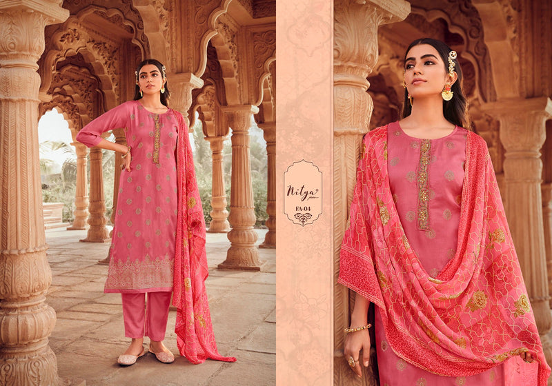 Nitya Falak Jacquard Fancy Designer Treditional Wear Suit Collection