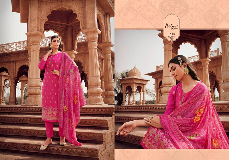 Nitya Falak Jacquard Fancy Designer Treditional Wear Suit Collection