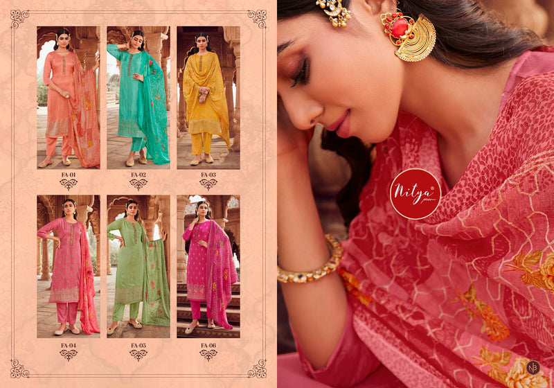 Nitya Falak Jacquard Fancy Designer Treditional Wear Suit Collection