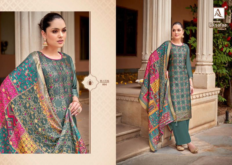 Alok Suit Falsafaa Edition Vol 8 Jacquard With Elegant Hand Work Suits
