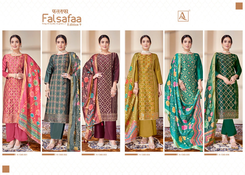 Alok Suit Falsafaa Edition Vol 9 Dola Jacquard Elegant Designer Suit Collection