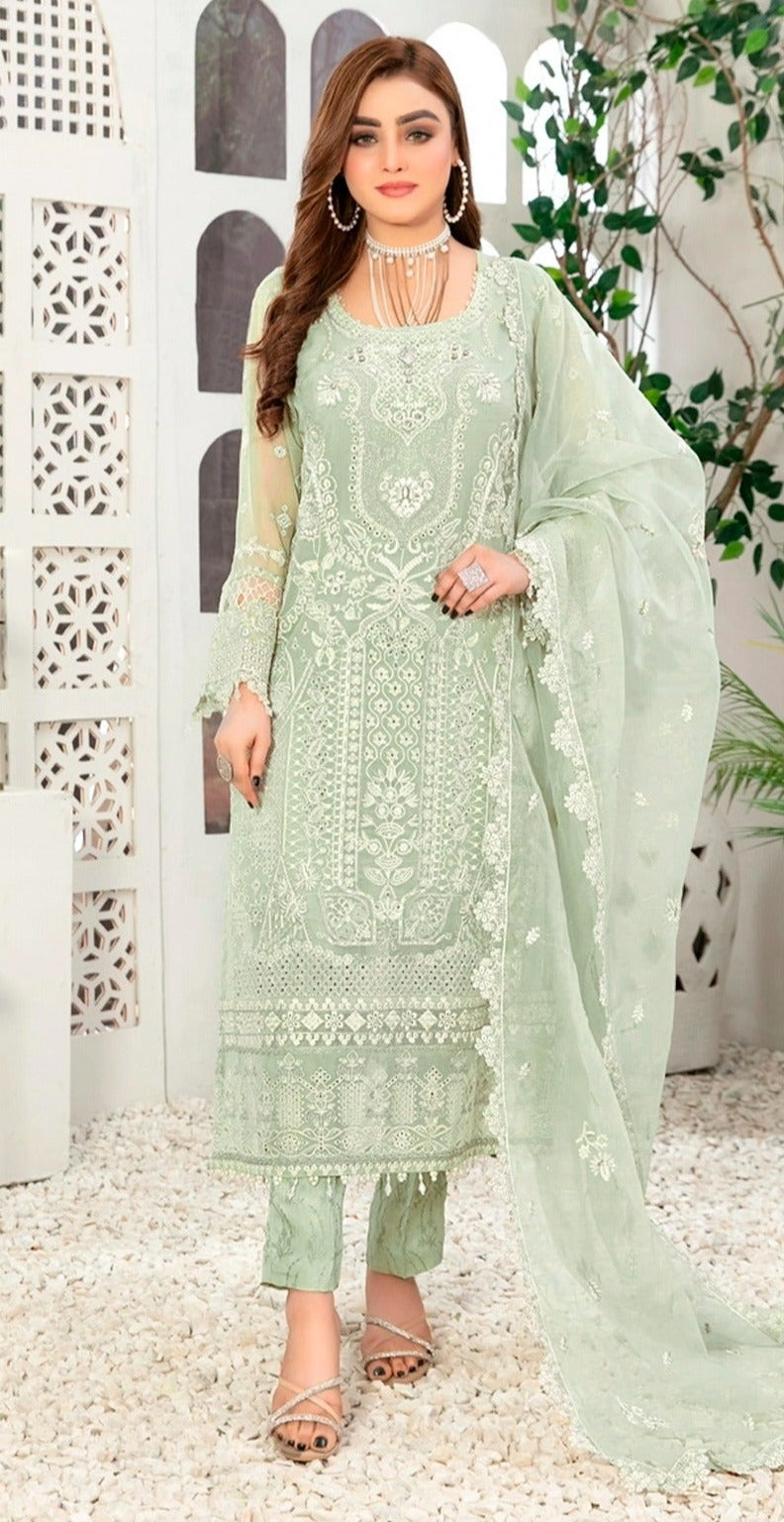 Fepic Rosemeen C 1335 Organza With Embroidery Designer Pakistani Suit Collection