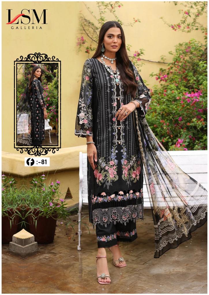 Lsm Galleria Firdous Queen Lawn Vol 8 Lawn Cotton Printed Salwar Kameez