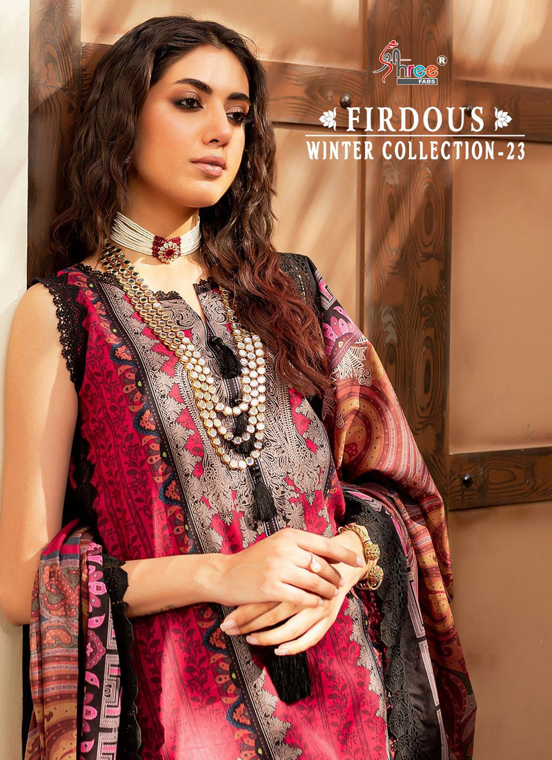 Shree Fabs Firdous Winter Collection 23 Pashmina With Exclusive Embroidery Suits