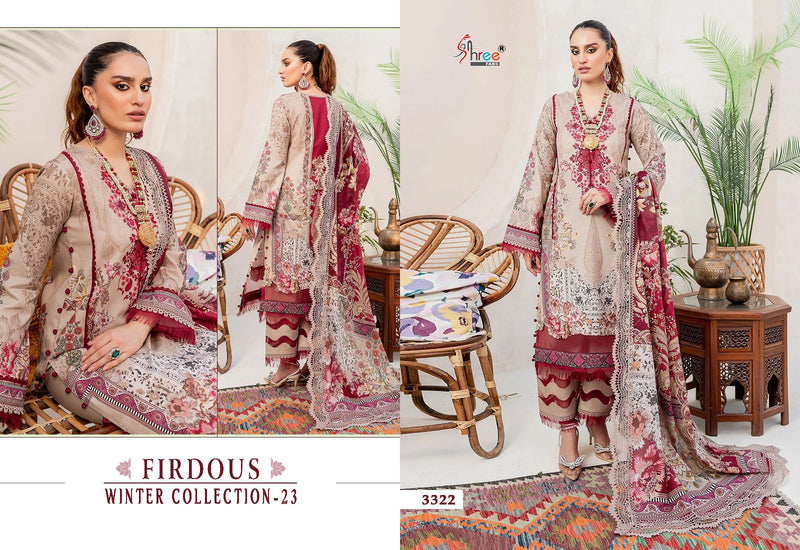 Shree Fabs Firdous Winter Collection 23 Pashmina With Exclusive Embroidery Suits