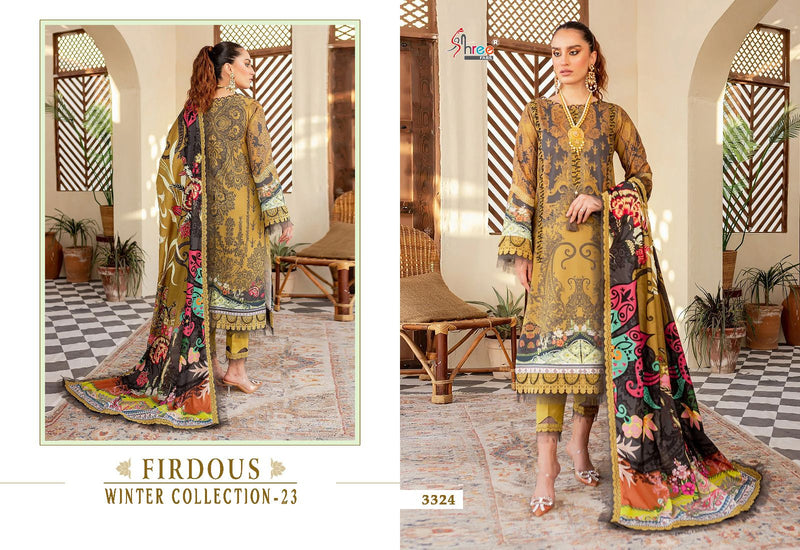 Shree Fabs Firdous Winter Collection 23 Pashmina With Exclusive Embroidery Suits