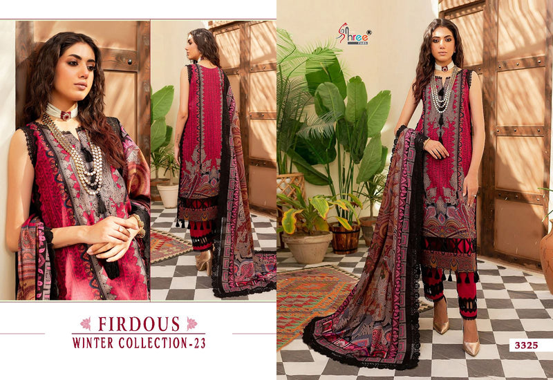 Shree Fabs Firdous Winter Collection 23 Pashmina With Exclusive Embroidery Suits