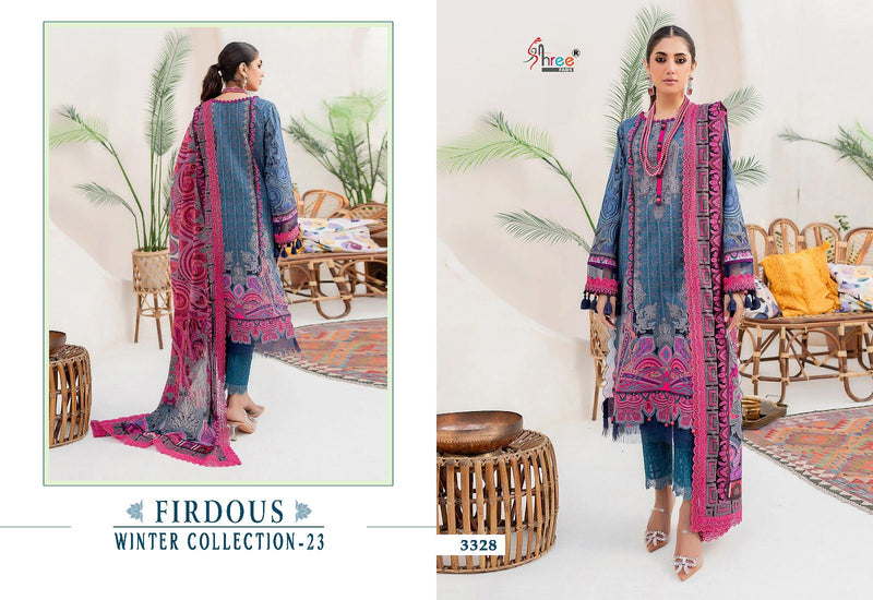 Shree Fabs Firdous Winter Collection 23 Pashmina With Exclusive Embroidery Suits