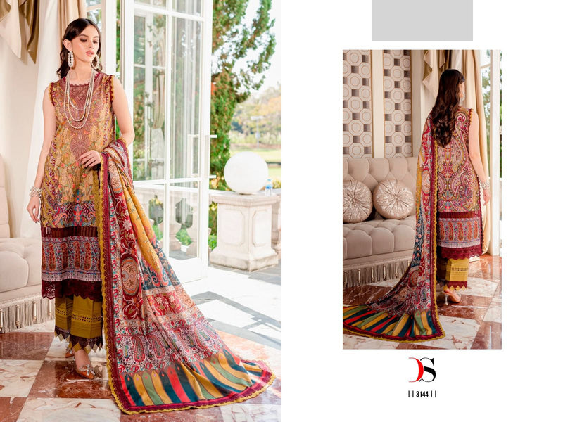 Deepsy Suits Firouds Queens Court Vol 4 Cotton Embroidery Designer Salwar Kameez
