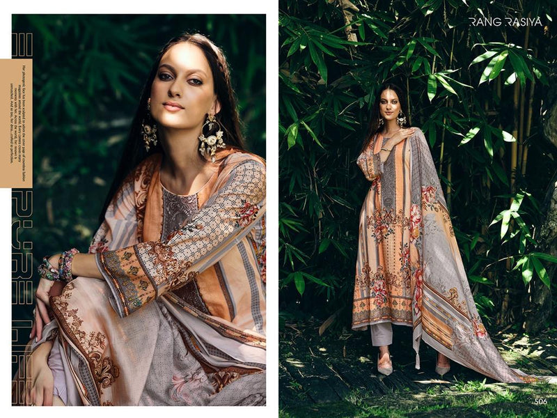 Rang Rasiya Florence Pure Lawn Cotton Digital Print With Fancy Work Suits