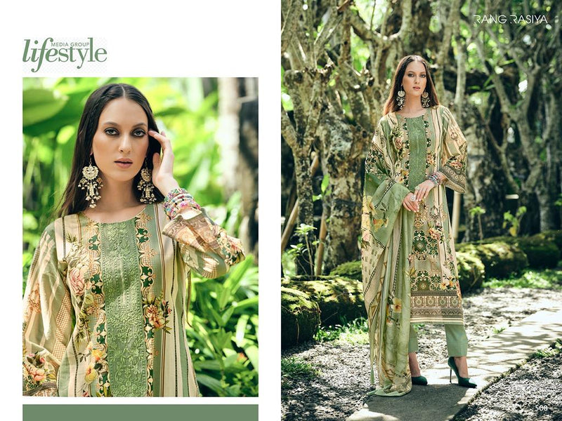 Rang Rasiya Florence Pure Lawn Cotton Digital Print With Fancy Work Suits