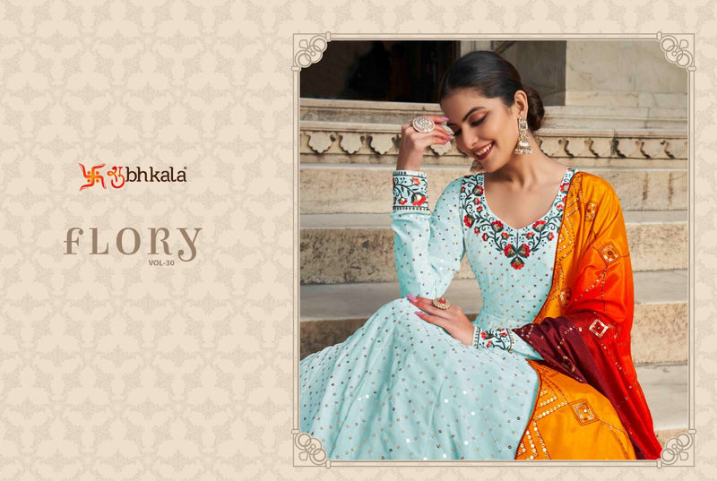 Shubhkala Flory Vol 30 Georgette Long Designer Gown Collection