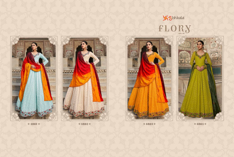 Shubhkala Flory Vol 30 Georgette Long Designer Gown Collection