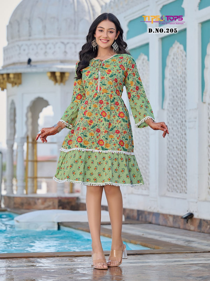 Tips And Tops Fusion Vol 2 Cotton Printed Fancy Designer Kurti