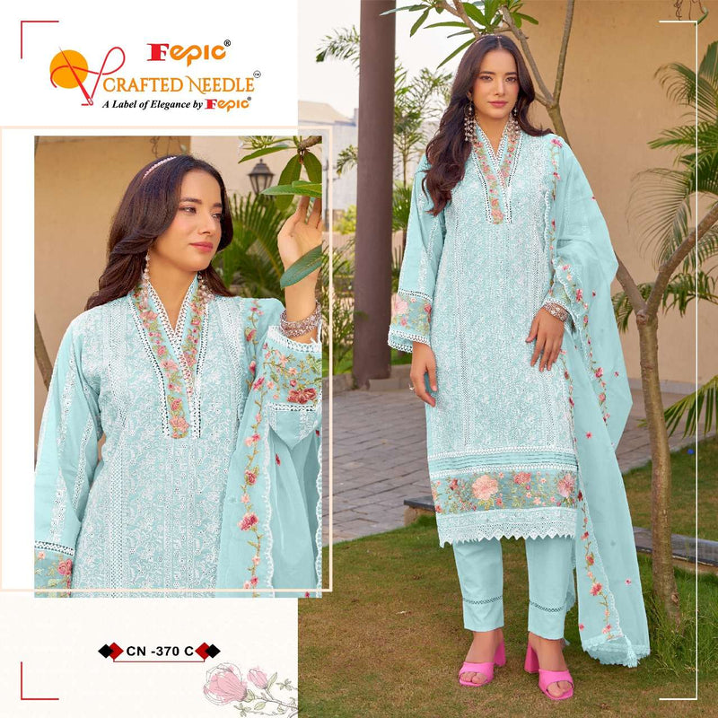 Fepic Crafted Needle Cn 370 Pure Cotton Embroidered Kota Work Pret Kurti
