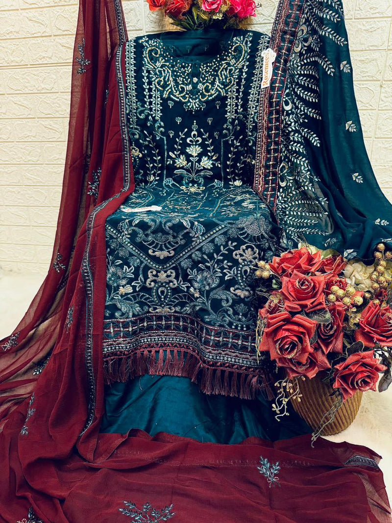 Fepic Suit C 1743 Georgette Heavy Embroidery Work Fancy Salwar Suit