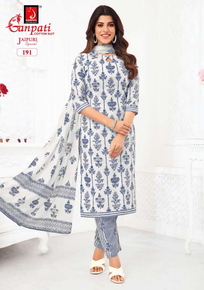 Ganpati Jaipuri Special Vol 7 Cotton Printed Regular Wear Salwar Suits