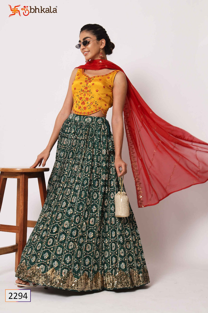 Shubhkala Girly Vol 26 Silk Embroidery Designer Semi Stitched Lehenga Choli