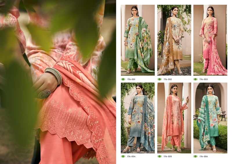 Kesar Gulkari Pure Lawn Cotton Digital Print With Fancy Embroidery Salwar Suits