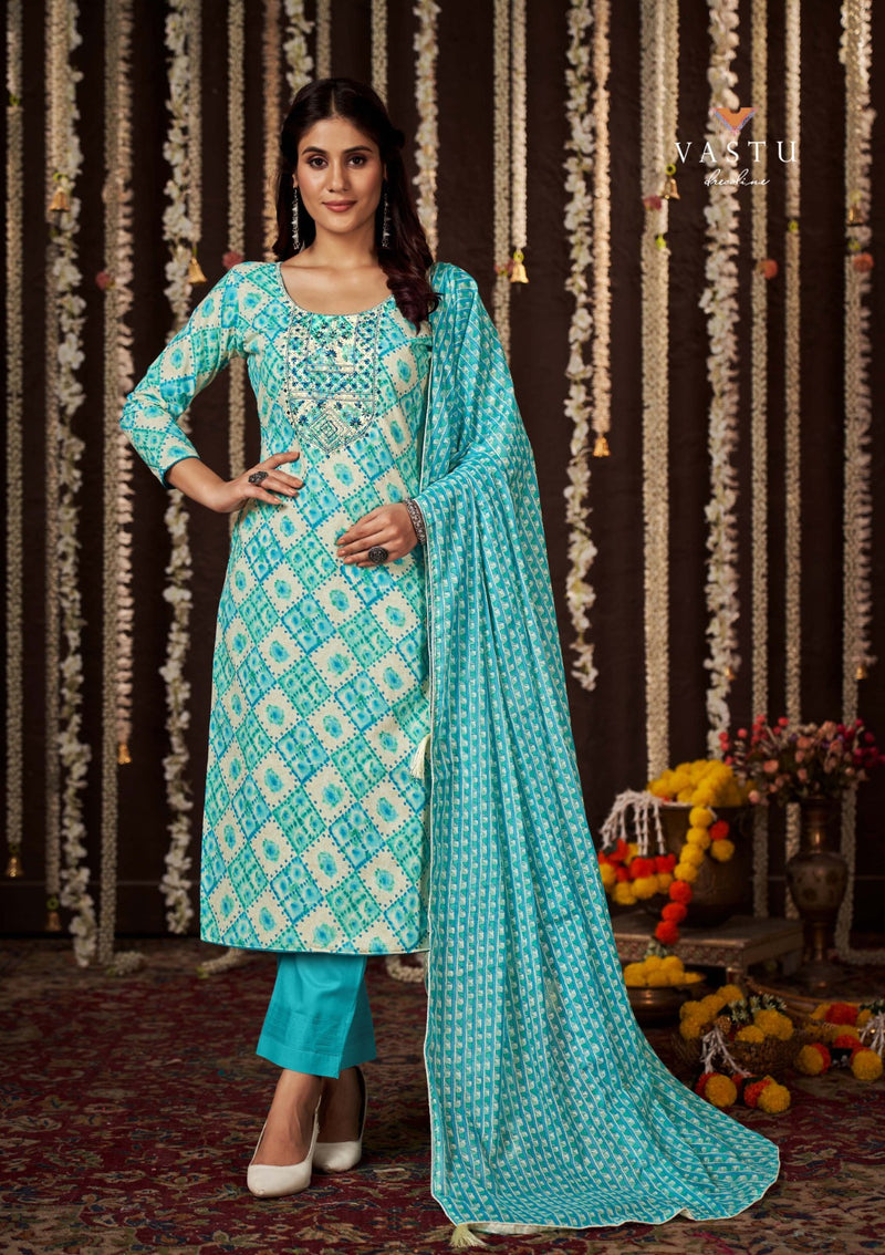 Vastu Tex Gulmohar Vol 1 Lawn Cotton Fancy Printed Salwar Suits