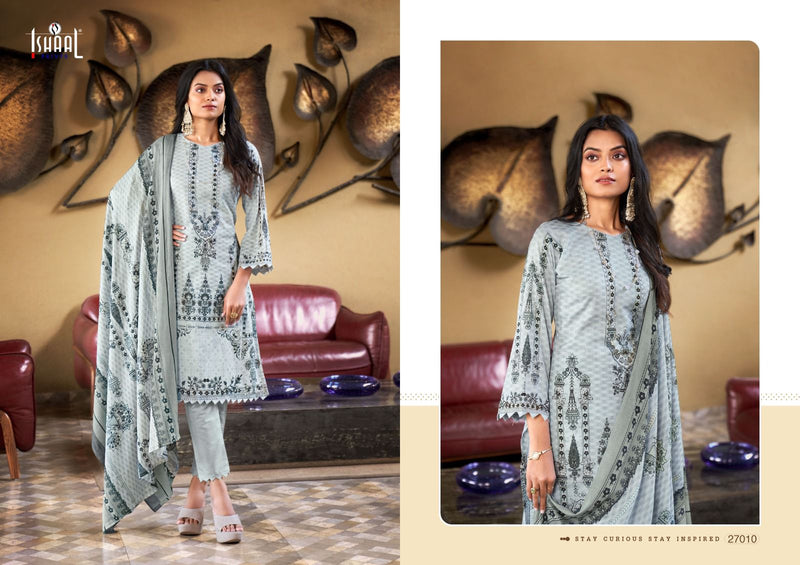 Ishaal Prints Gulmohar Vol 27 Pure Lawn Cotton Printed Salwar Suits
