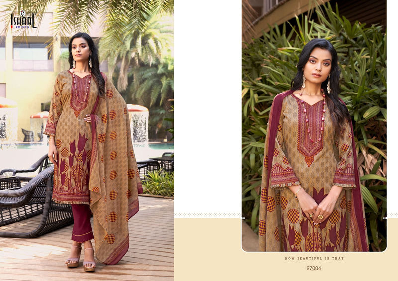 Ishaal Prints Gulmohar Vol 27 Pure Lawn Cotton Printed Salwar Suits