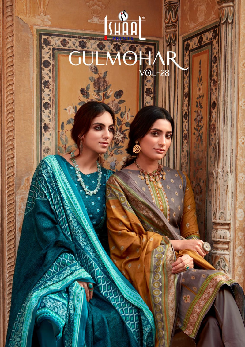 Ishaal Prints Gulmohar Vol 28 Lawn Cotton Printed Salwar Suit Collections