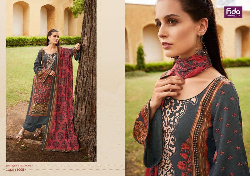 Fida Gulzaar Pashmina Digital Printed Casual Wear Suit Collection