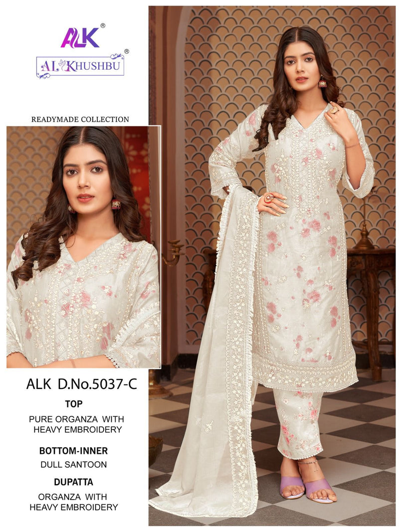 AL Khushbu Guzal Vol 2 Orgenza With Heavy Embroidery Pakistani Suits