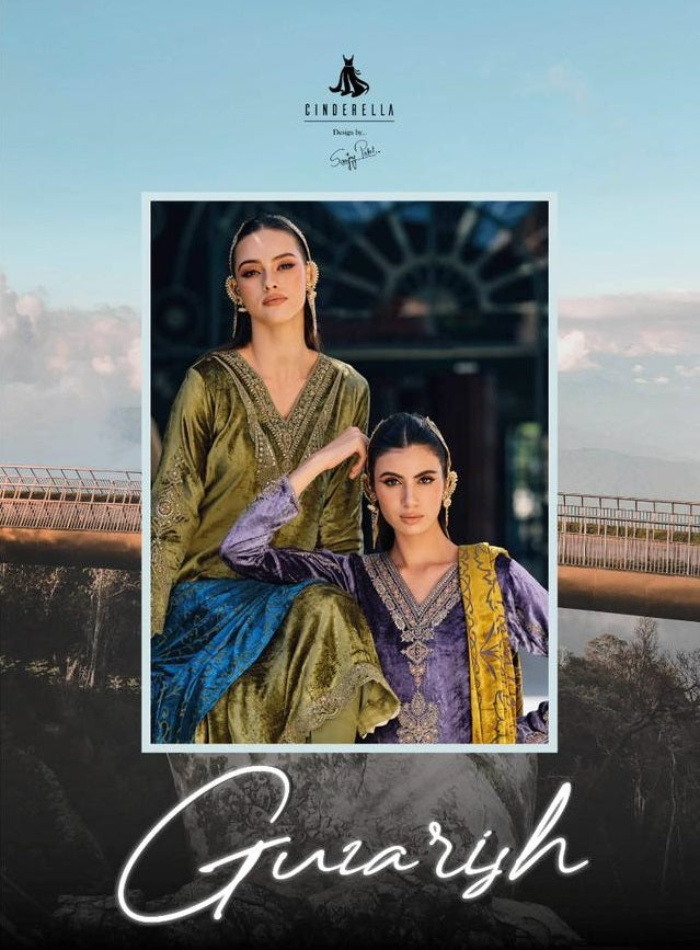 Cinderella Ishani Velvet With Heavy Embroidery Work Pakistani Salwar Suits