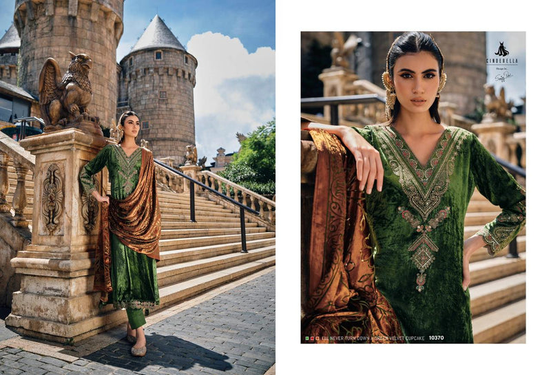Cinderella Ishani Velvet With Heavy Embroidery Work Pakistani Salwar Suits
