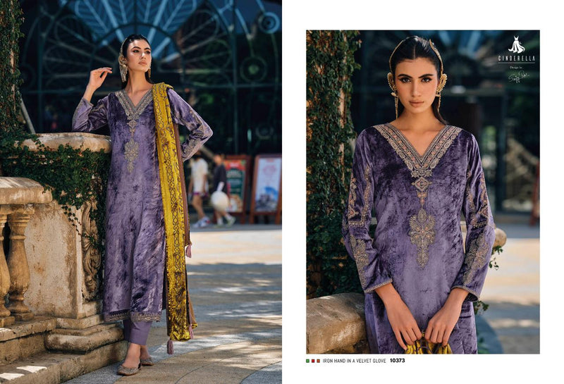 Cinderella Ishani Velvet With Heavy Embroidery Work Pakistani Salwar Suits