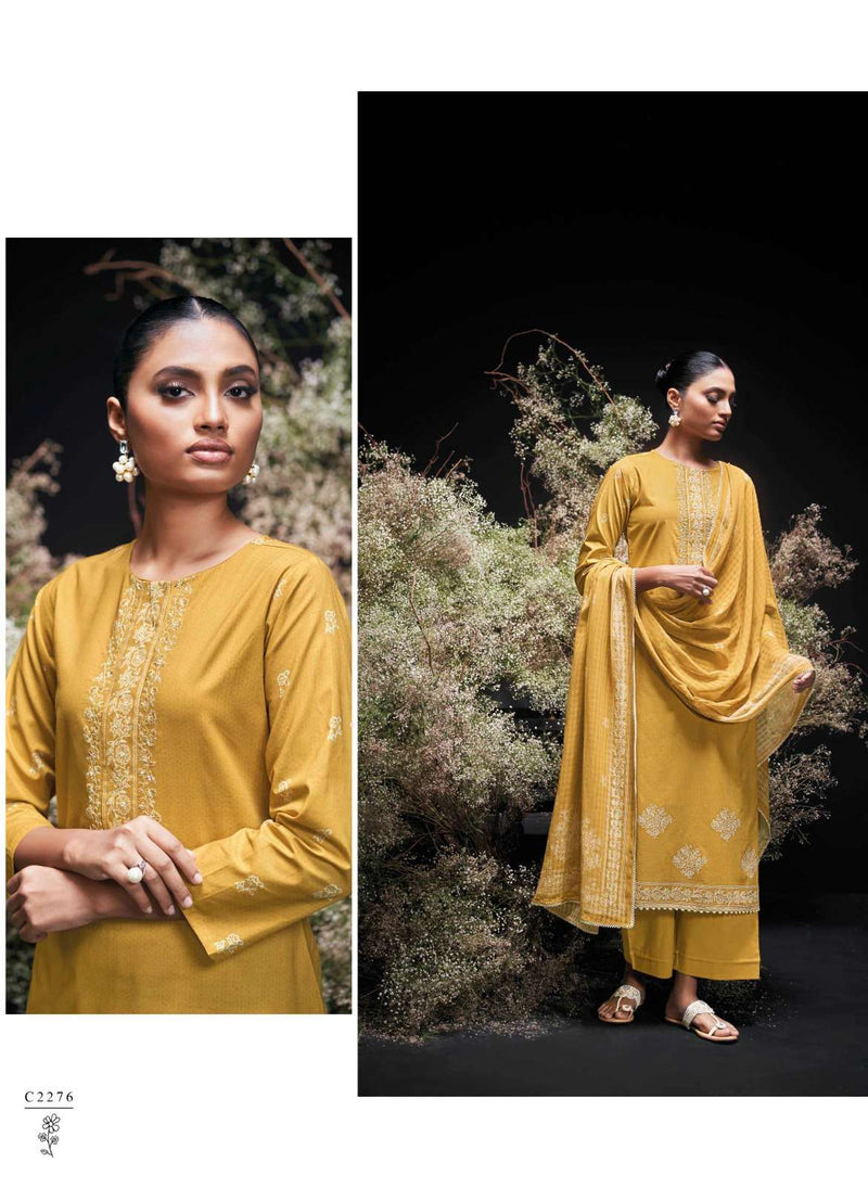 Ganga Enzi Premium Cotton Embroidered Handwork Salwar Kameez