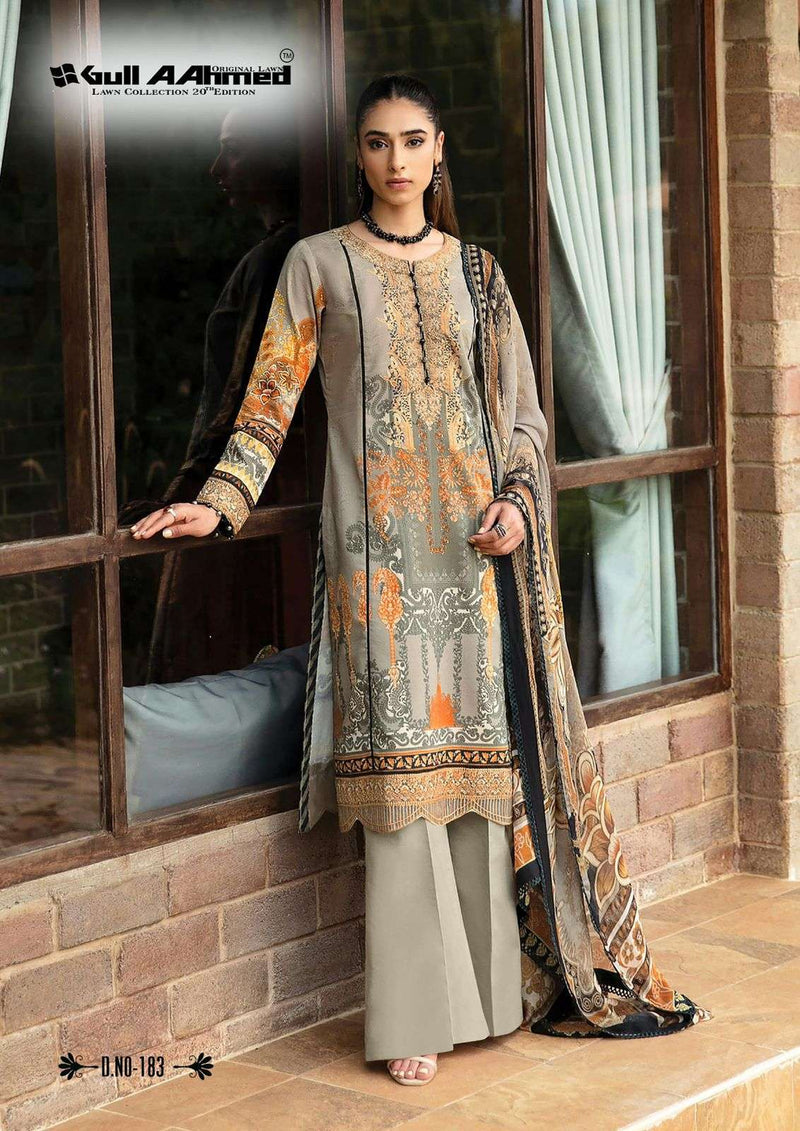 Gull Aamed Lawn Collection Vol 20 Lawn Cotton Digital Printed Salwar Suit
