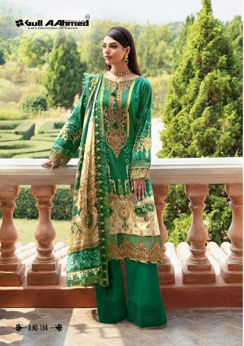 Gull Aamed Lawn Collection Vol 20 Lawn Cotton Digital Printed Salwar Suit