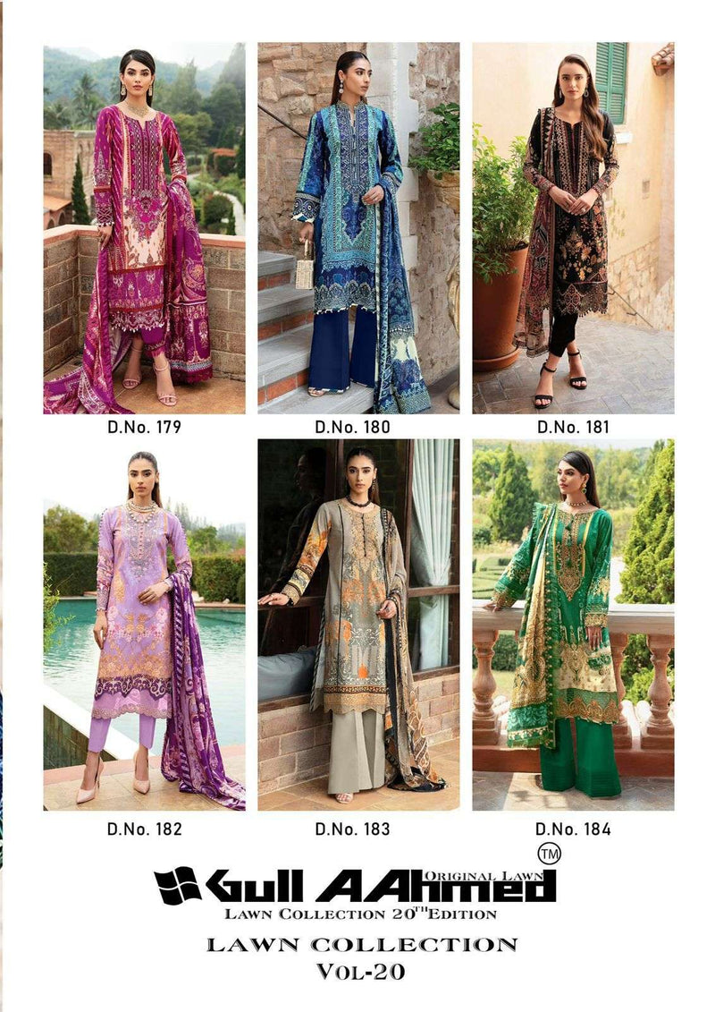 Gull Aamed Lawn Collection Vol 20 Lawn Cotton Digital Printed Salwar Suit