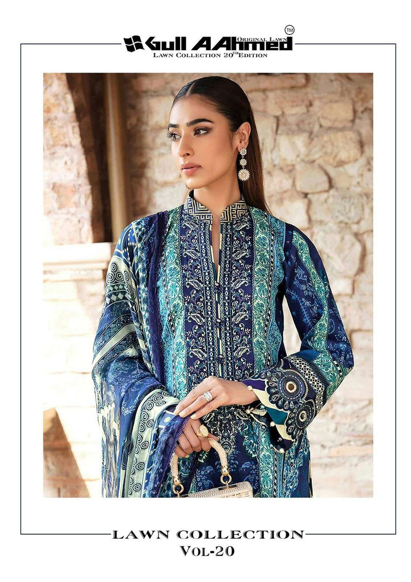 Gull Aamed Lawn Collection Vol 20 Lawn Cotton Digital Printed Salwar Suit