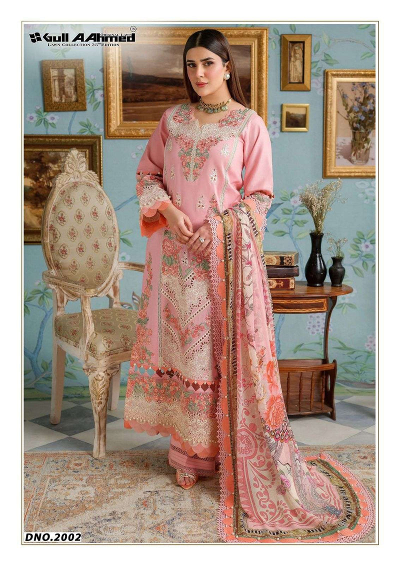 Gull Aahmed Azure Pure Lawn Cotton Printed Karachi Salwar Kameez