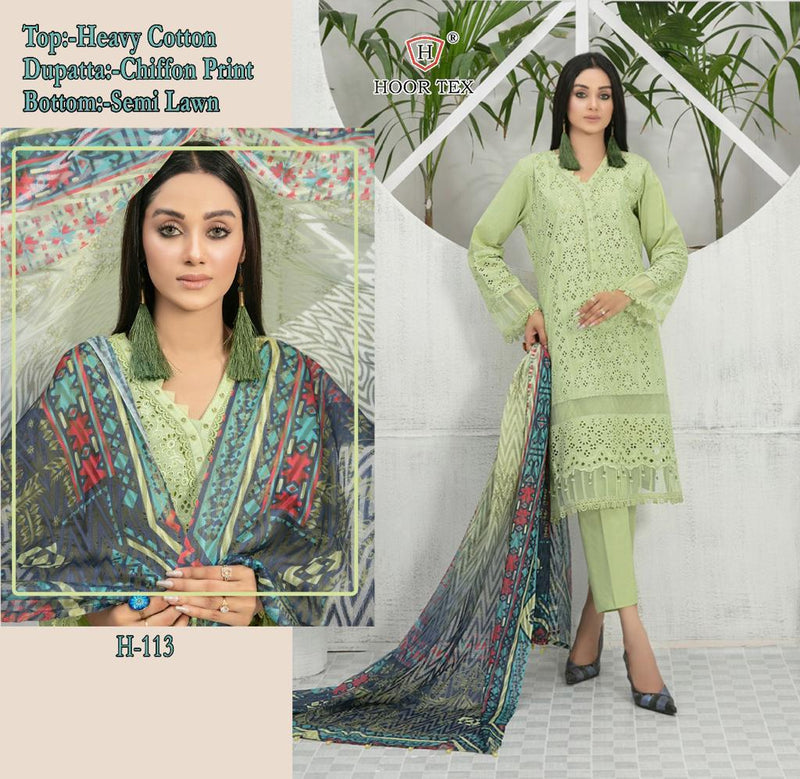 Hoor Tex H 133 Cotton Heavy Look Designer Party Wear Suits Collection