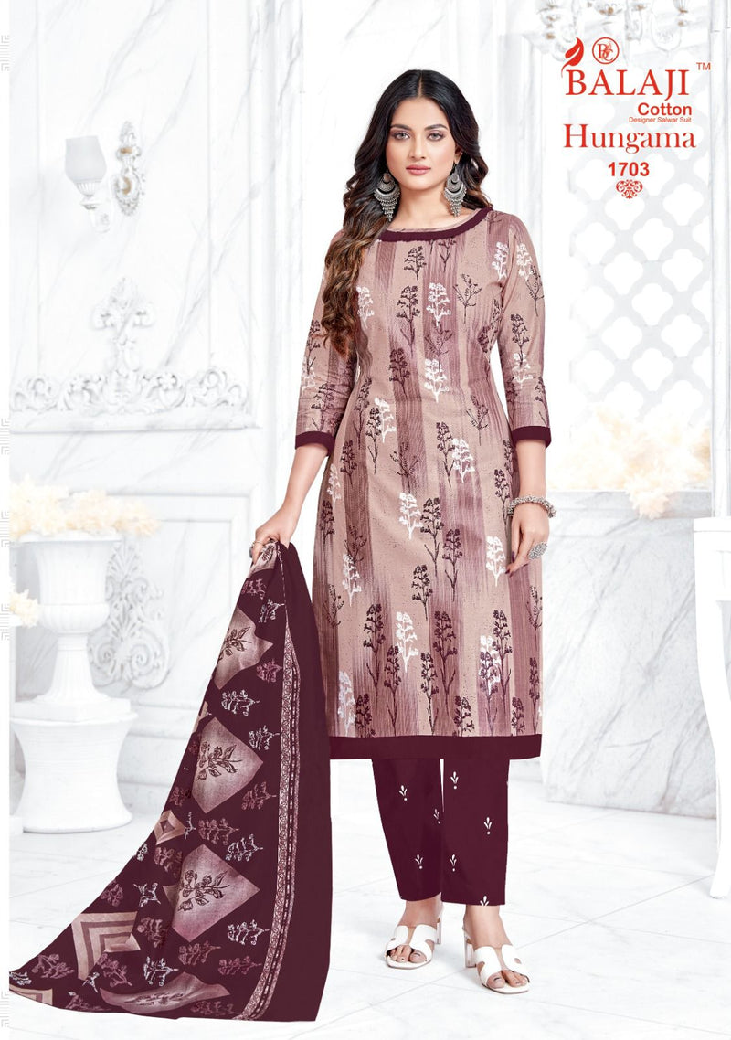 Balaji Cotton Hangama Vol 17 Cotton Printed Regular Wear Salwar Suit Collection