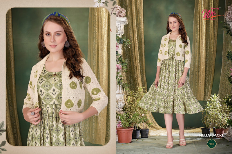 We Woman Ethnics Hello Jacket Fancy Kurti With koti Collection